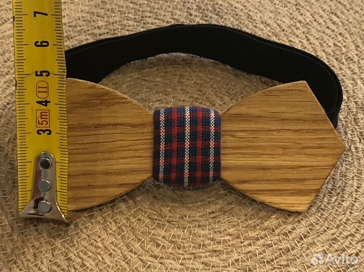 Галстук бабочка деревянная новая