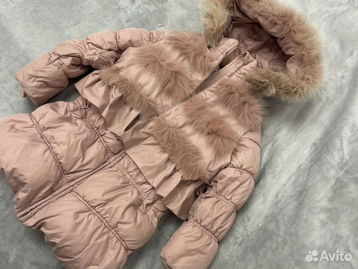 Пуховик для девочки 110