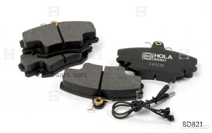 Hola BD821 Тормозные колодки дисковые (передние) LADA Largus renault Logan Sandero/Stepway 19/21/25