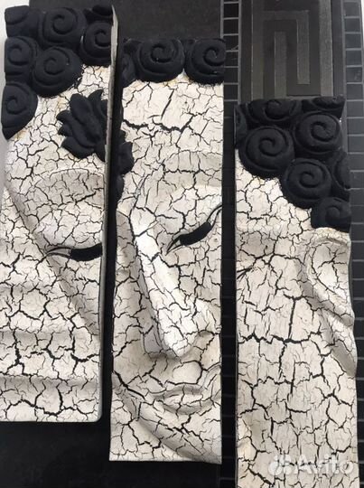 Скульптура настенная триптих