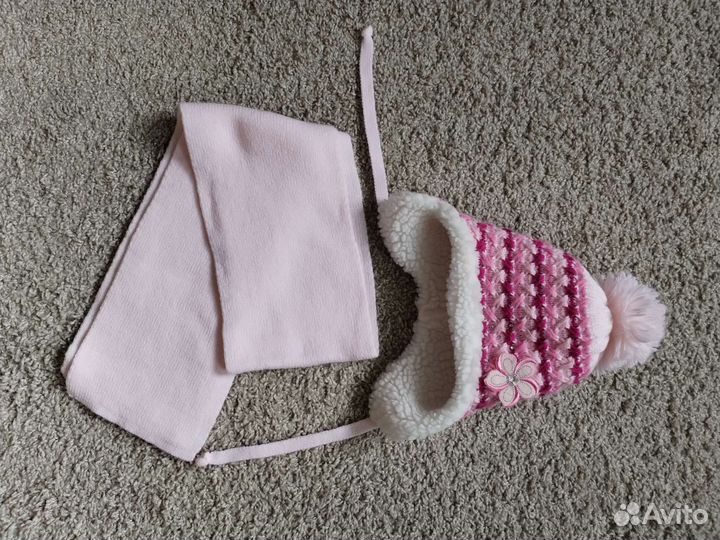 Комплект шапка, шарф