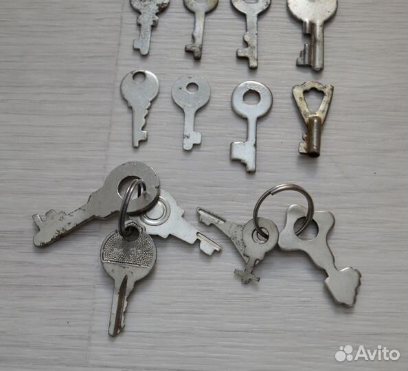 Ключи мини, плоские. Времён СССР. Коллекция. 14 шт