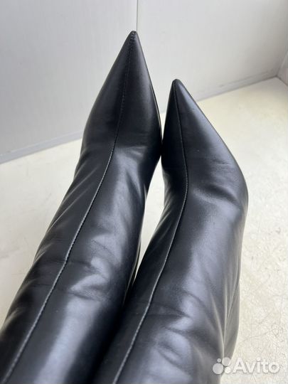 Ботильоны zara кожа