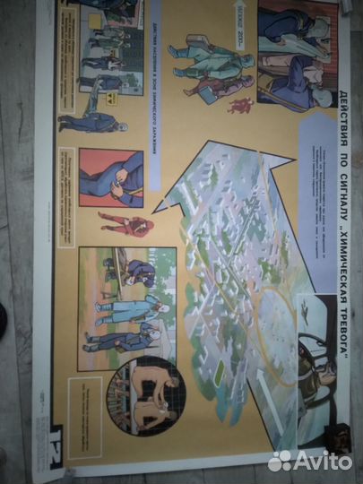 Плакаты СССР гражданская оборона (15 шт.) 1987г