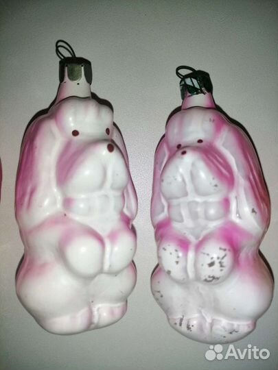 Елочные игрушки СССР пудели