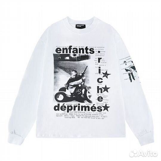 Лонгслив ERD (белый)