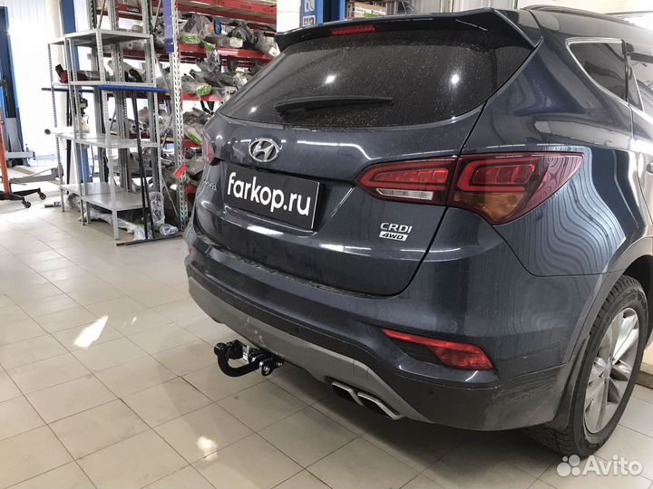 Фаркоп Лидер Плюс для Hyundai Santa Fe 2015-2018