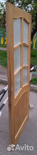 Дверь деревянная межкомнатная 200x90 со стеклом