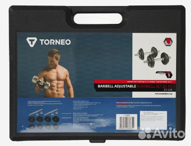 Набор гантелей 20 кг Torneo