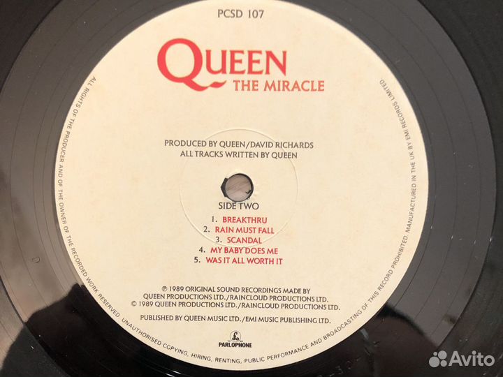 Queen The Miracle lp 1st Press UK