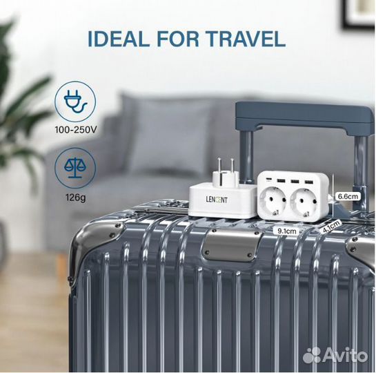 Розетка-разветвитель 6 в 1 Lencent