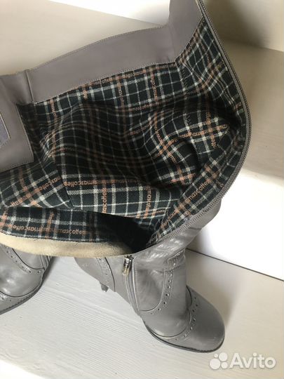 Сапоги кожаные