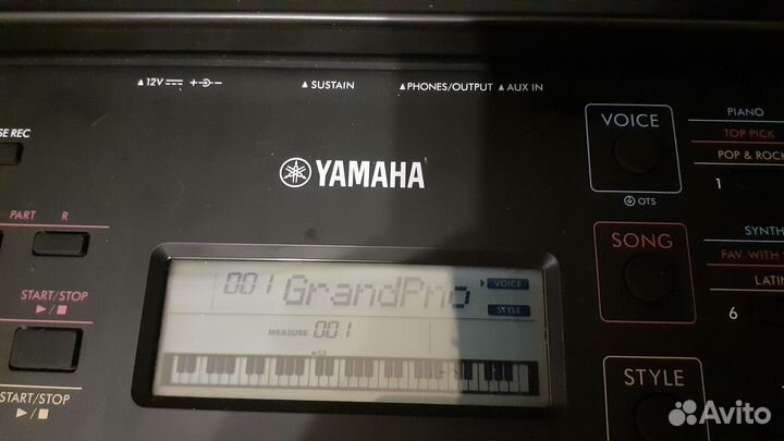 Синтезатор yamaha psr-e273 с адаптером