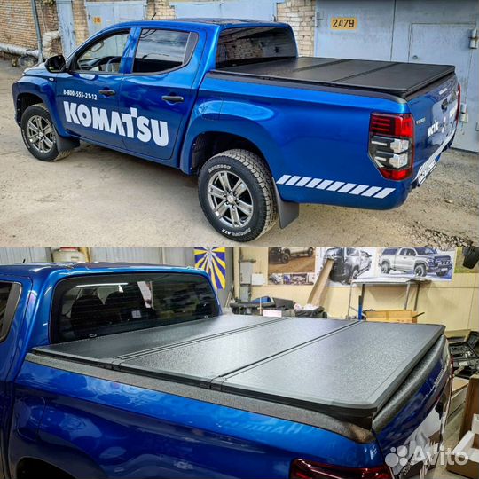 Крышка алюминиевая из 3х секций на все пикапы