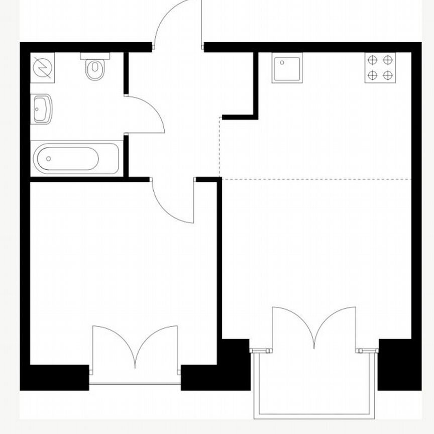 1-к. квартира, 42,1 м², 3/9 эт.