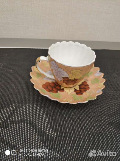 Кофейная пара чашка и блюдце