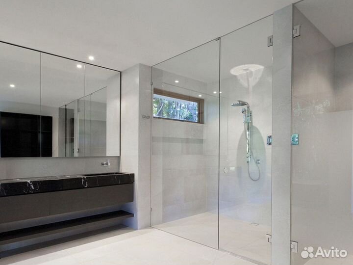 Ограждения для душа с матовым стеклом