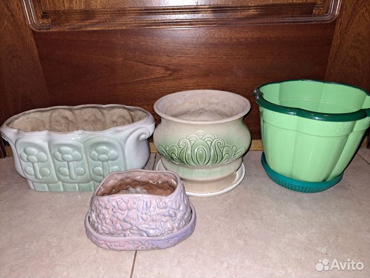 Горшки д/цветов, поддоны