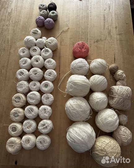 Пряжа,бисер, стеклярус, пайетки, журналы (вязание)