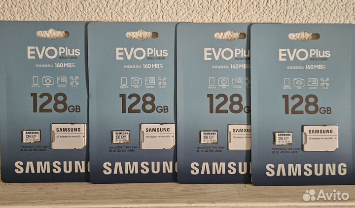 Карта памяти micro sd 128 SamsungEvo+160мб/s