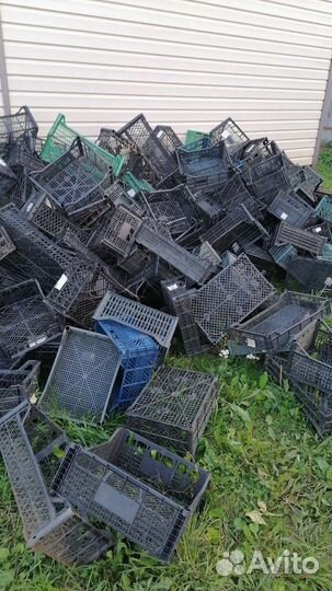 Пластиковые ящики б/у