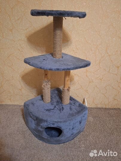 Когтеточка для кошек с домиком