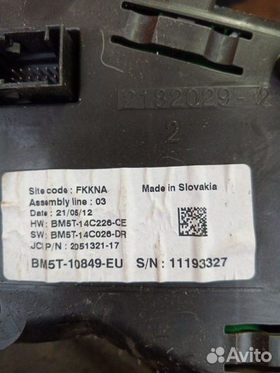 Панель приборов Ford Focus 3