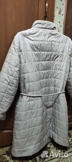 Пальто стеганое, демисезонная куртка, 48-52