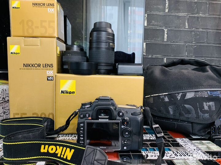 Зеркальный фотоаппарат Nikon d7000 с обьективами