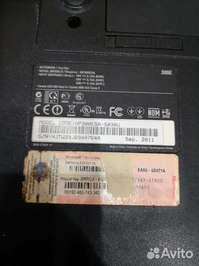 Ноутбук Samsung np-300E5A