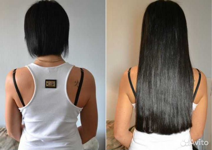 Наращивание волос биопротеиновые и натуральные