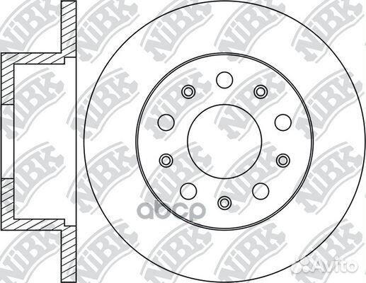 Диск тормозной задний RN1848 RN1848 NiBK