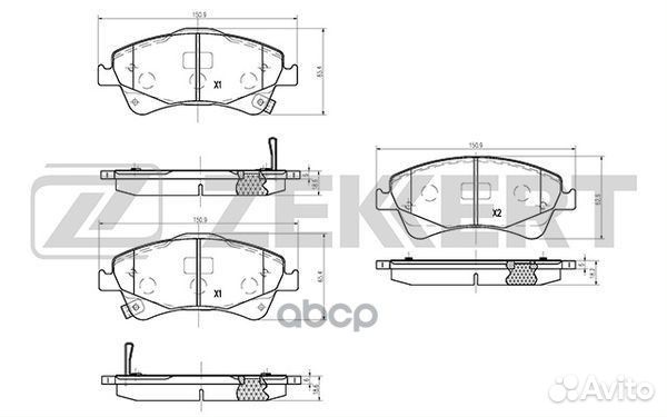 Колодки торм. диск. передн. Toyota Auris (E150