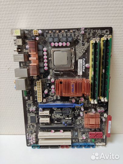 Материнская плата asus p5k/epu комплект