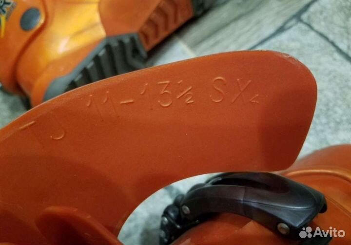 Комплект горные детские лыжи 1 метр, с ботинками