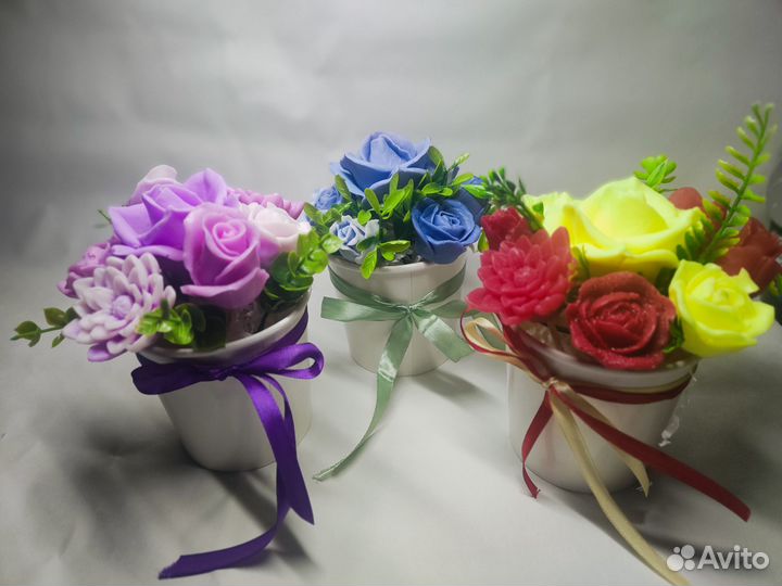 Букет цветов из мыла