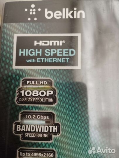 Кабель hdmi belkin 1 м full