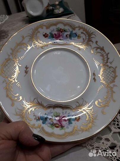 Большая чашка Лимож, антик,Франция