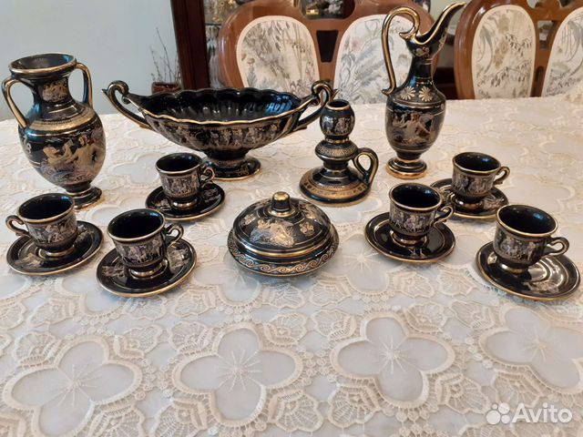 Кофейный сервиз, Греция, 6 персон