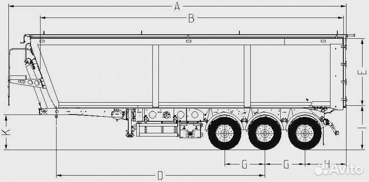 Полуприцеп самосвальный WIELTON NW 3 S 51 SD, 2023