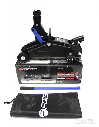 Домкрат подкатной гидравлический 2т (h min 135мм