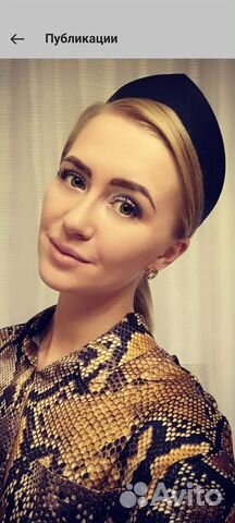 Кокошник из натуральной кожи