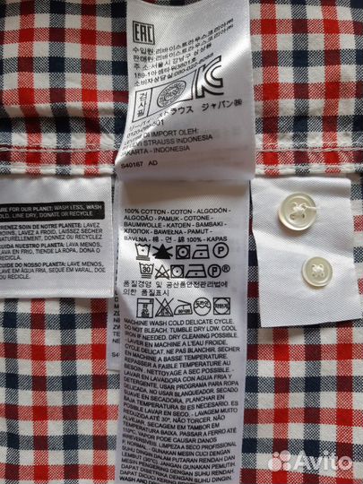 Рубашка мужская Levi'S размер XS оригинал