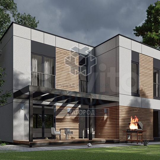 Дом 185 м² на участке 9,8 сот.