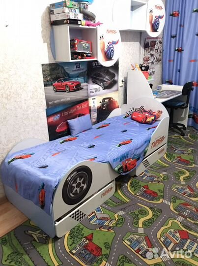 Комплект шторы и 2 покрывала+ тюль