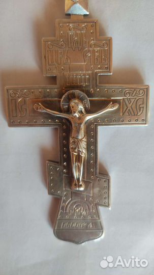 Крест наперсный иерейский серебро 84 пробы