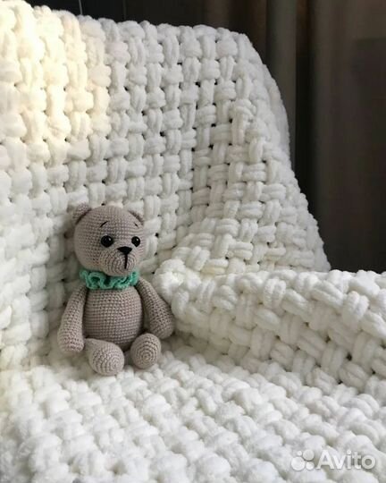 Плед детский плюшевый