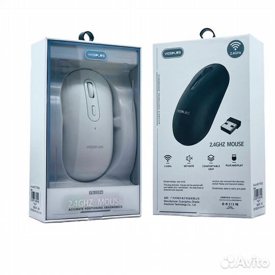 Мышь беспроводная yesplus YS-1304 WH