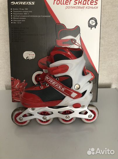 Роликовые коньки детские раздвижные