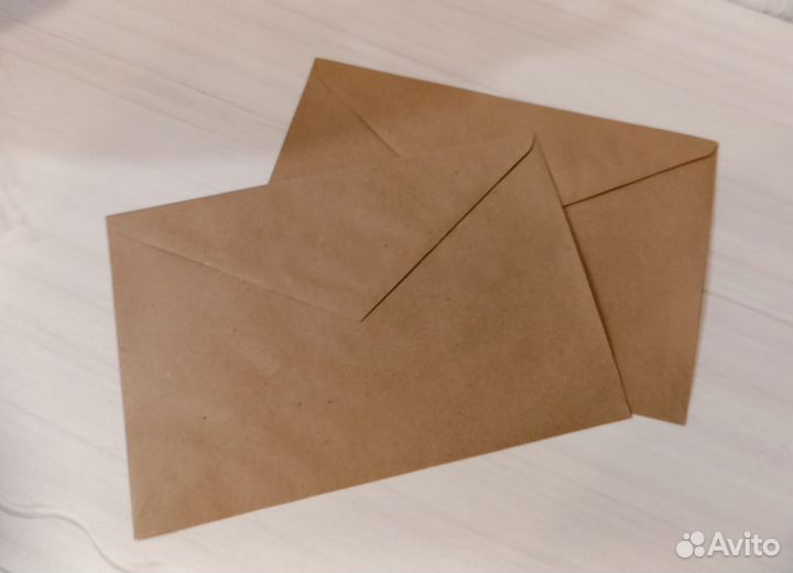 Конверт крафт. 100 шт. С6